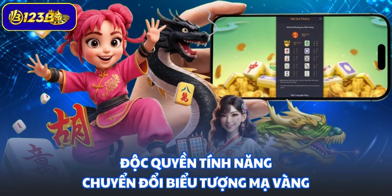 Độc quyền tính năng chuyển đổi biểu tượng mạ vàng