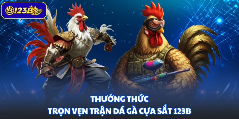 Thưởng thức trọn vẹn trận đá gà cựa sắt 123B