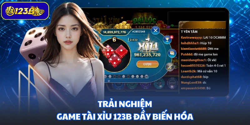 Trải nghiệm game Tài Xỉu 123B đầy biến hóa