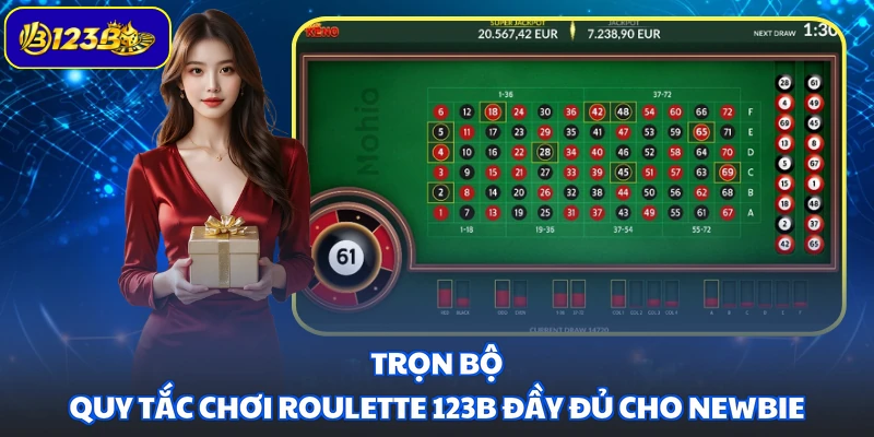 Trọn bộ quy tắc chơi Roulette 123B đầy đủ cho newbie